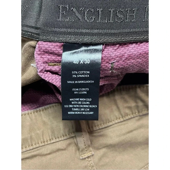 English Laundry Honey Brown Khaki Brown Pants Size 40 x 30 - Picture 5 of 5